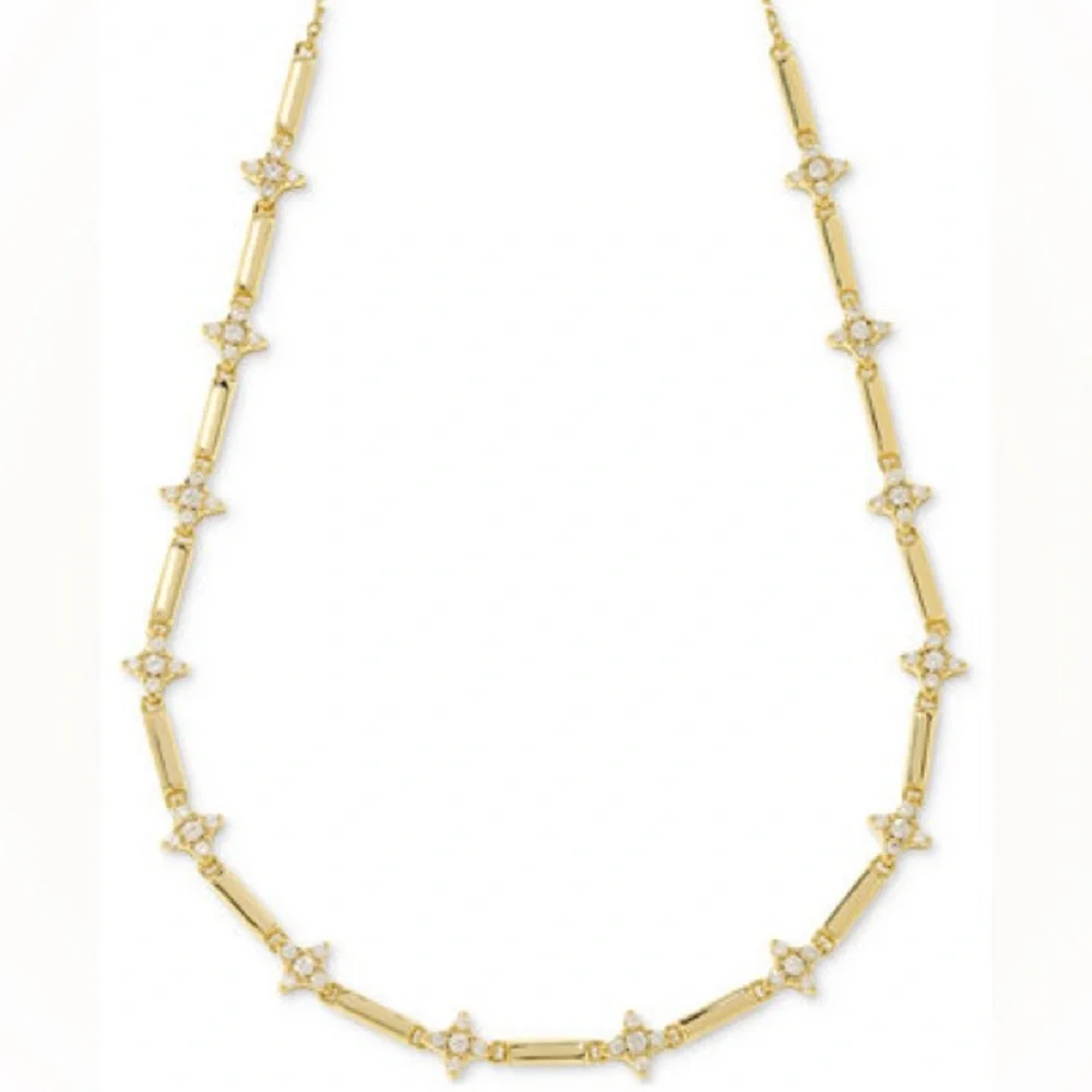 NWOT Holland Gold Strand Necklace in White
CZ - Picture 1 of 6